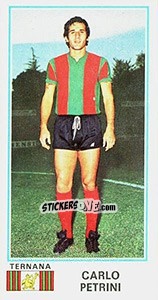 Cromo Carlo Petrini - Calciatori 1974-1975 - Panini