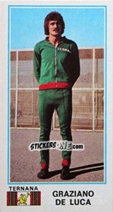 Sticker Graziano De Luca - Calciatori 1974-1975 n. 473 - Panini