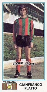 Sticker Gianfranco Platto - Calciatori 1974-1975 - Panini