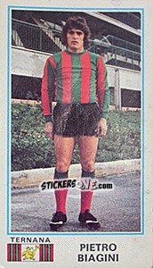 Sticker Pietro Biagini - Calciatori 1974-1975 n. 475 - Panini