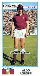 Sticker Aldo Agroppi - Calciatori 1974-1975 - Panini