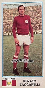 Sticker Renato Zaccarelli - Calciatori 1974-1975 - Panini