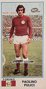 Sticker Paolino Pulici - Calciatori 1974-1975 - Panini