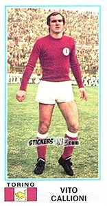 Sticker Vito Callioni - Calciatori 1974-1975 n. 493 - Panini