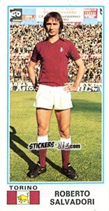 Sticker Roberto Salvadori - Calciatori 1974-1975 - Panini