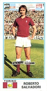 Sticker Roberto Salvadori - Calciatori 1974-1975 n. 494 - Panini