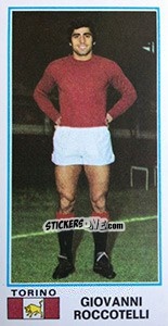 Sticker Giovanni Roccotelli - Calciatori 1974-1975 n. 496 - Panini