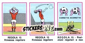 Sticker Regola 15