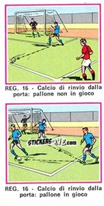 Sticker Regola 16 - Calciatori 1974-1975 n. 518 - Panini