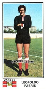 Cromo Leopoldo Fabris - Calciatori 1974-1975 - Panini