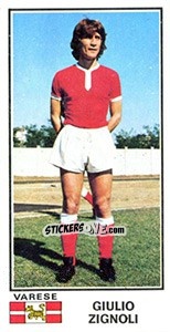 Sticker Giulio Zignoli - Calciatori 1974-1975 - Panini