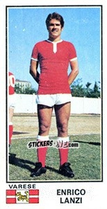 Sticker Enrico Lanzi - Calciatori 1974-1975 n. 526 - Panini