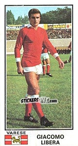 Sticker Giacomo Libera - Calciatori 1974-1975 n. 532 - Panini