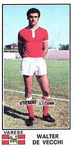 Sticker Walter De Vecchi - Calciatori 1974-1975 - Panini