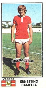 Sticker Ernestino Ramella - Calciatori 1974-1975 - Panini