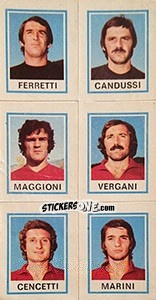 Figurina Ferretti / Candussi / Maggioni / Vergani / Cencetti / Marini