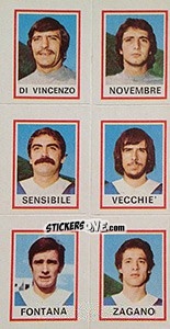 Sticker D Vincenzo / Novembre / Sensibile / Vecchie' / Fontana / Zagano - Calciatori 1974-1975 n. 556 - Panini
