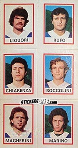 Figurina Liguori / Rufo / Chiarenza / Boccolini / Magherini / Marino - Calciatori 1974-1975 - Panini