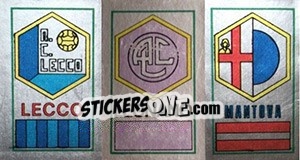 Sticker Scudetto Lecco / Legnano / Mantova - Calciatori 1974-1975 n. 602 - Panini