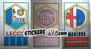 Sticker Scudetto Lecco / Legnano / Mantova - Calciatori 1974-1975 - Panini