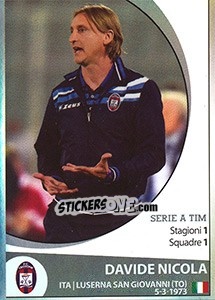 Sticker Davide Nicola - Calciatori 2016-2017 n. 144 - Panini