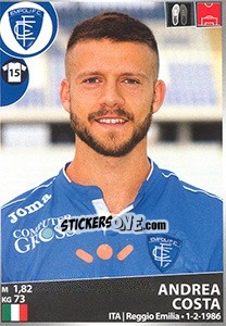 Sticker Andrea Costa - Calciatori 2016-2017 n. 145 - Panini
