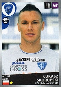 Sticker Lukasz Skorupski - Calciatori 2016-2017 - Panini