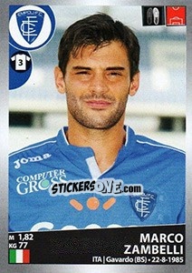 Sticker Marco Zambelli - Calciatori 2016-2017 n. 153 - Panini