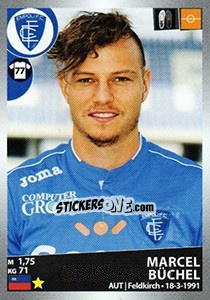 Figurina Marcel Büchel - Calciatori 2016-2017 - Panini