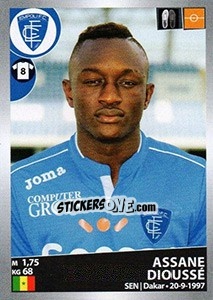 Sticker Assane Dioussé - Calciatori 2016-2017 n. 157 - Panini