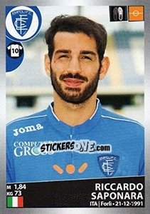 Cromo Riccardo Saponara - Calciatori 2016-2017 - Panini