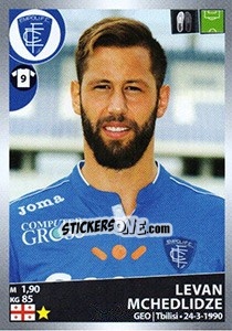 Figurina Levan Mchedlidze - Calciatori 2016-2017 - Panini