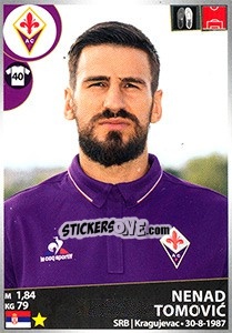 Sticker Nenad Tomovic - Calciatori 2016-2017 - Panini