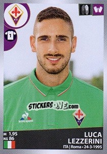 Sticker Luca Lezzerini - Calciatori 2016-2017 n. 177 - Panini