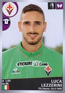 Cromo Luca Lezzerini - Calciatori 2016-2017 - Panini