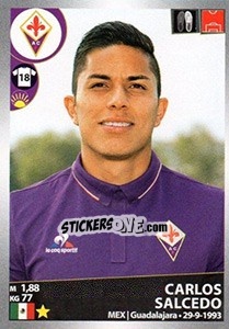 Sticker Carlos Salcedo - Calciatori 2016-2017 n. 178 - Panini