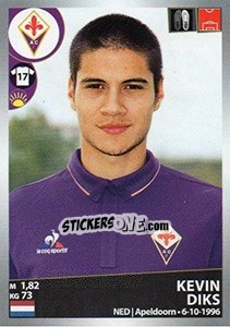 Sticker Kevin Diks - Calciatori 2016-2017 n. 182 - Panini