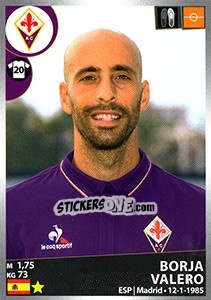 Sticker Borja Valero - Calciatori 2016-2017 - Panini