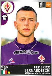 Sticker Federico Bernardeschi - Calciatori 2016-2017 n. 188 - Panini