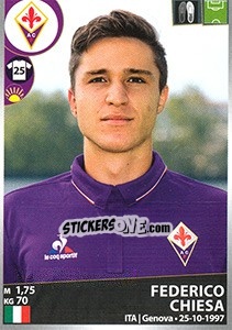 Figurina Federico Chiesa - Calciatori 2016-2017 - Panini