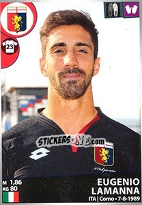 Cromo Eugenio Lamanna - Calciatori 2016-2017 - Panini