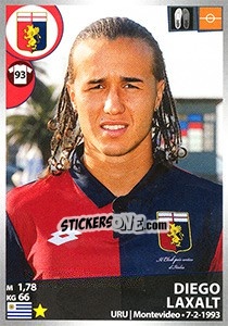 Sticker Diego Laxalt - Calciatori 2016-2017 n. 215 - Panini