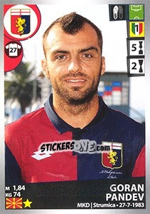 Cromo Goran Pandev - Calciatori 2016-2017 - Panini