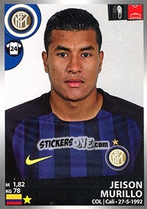 Sticker Jeison Murillo - Calciatori 2016-2017 n. 230 - Panini
