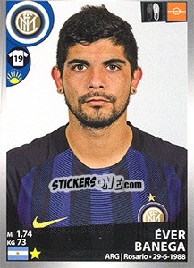 Sticker Éver Banega - Calciatori 2016-2017 n. 242 - Panini