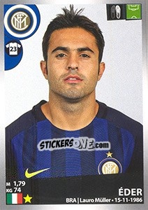 Sticker Éder - Calciatori 2016-2017 n. 247 - Panini