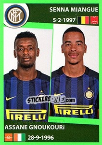 Sticker Senna Miangue / Assane Gnoukouri - Calciatori 2016-2017 n. 252 - Panini