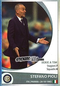 Sticker Stefano Pioli - Calciatori 2016-2017 n. 256 - Panini