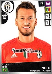 Sticker Neto - Calciatori 2016-2017 n. 261 - Panini
