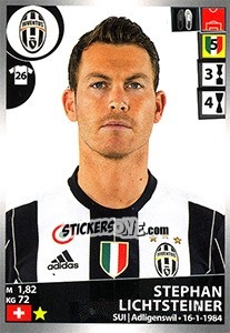 Sticker Stephan Lichtsteiner - Calciatori 2016-2017 - Panini